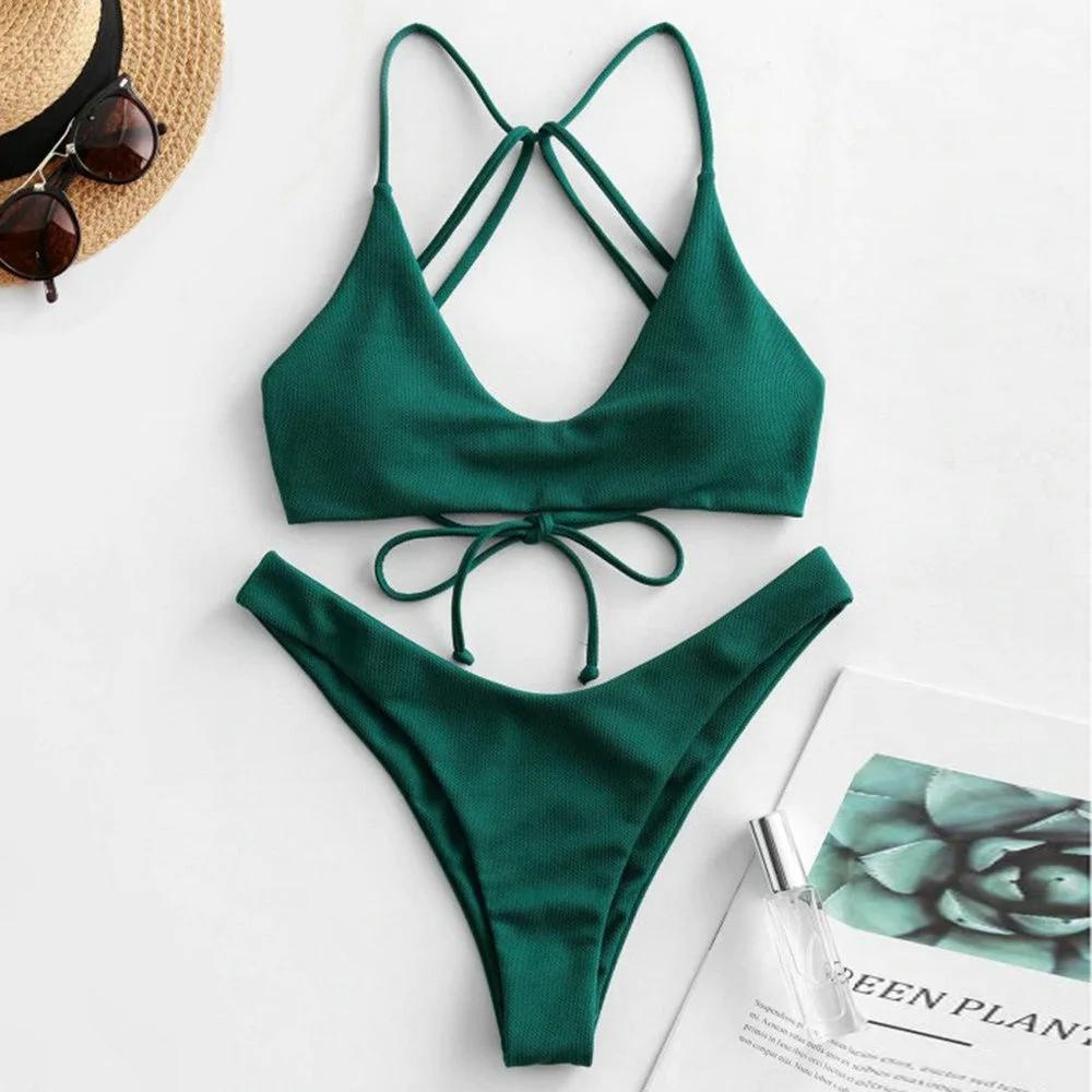 Sexy String Backless Bikini Push Up Extreme Swimsuit Micro Bikinis Vacation Swimwear Women Beach