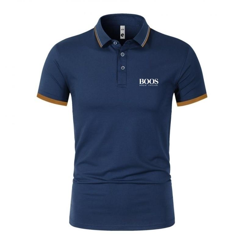 New mens high-quality short sleeved polo shirt summer fashion casual comfortable cool breathable