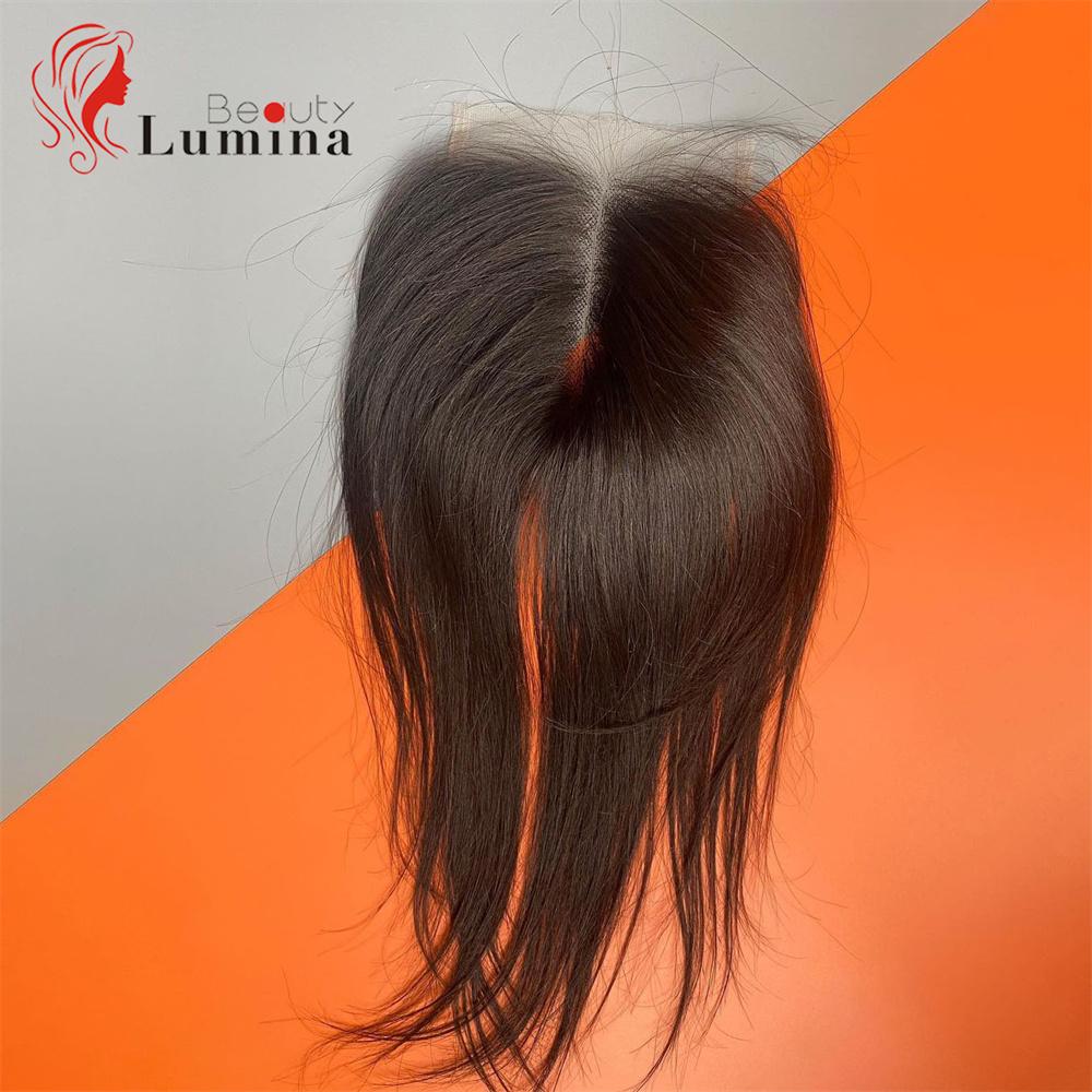 Straight Lace Closure Only Straight Human Hair Real HD Transparent Lace Frontals 4x4 Lace Closure