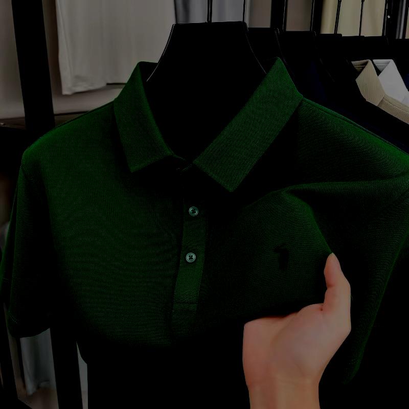 2026 Mens premium summer polo shirt quick drying breathable casual business fashion sports short