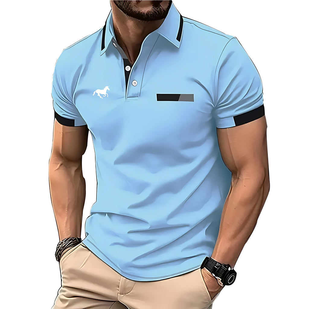 2026 Summer Mens Polo Shirt - 3D Printed Design Breathable Lightweight Stylish and Fashionable