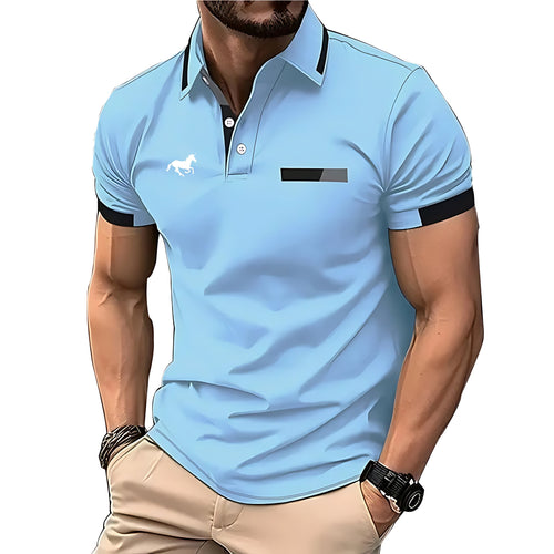 2026 Summer Mens Polo Shirt - 3D Printed Design Breathable Lightweight Stylish and Fashionable