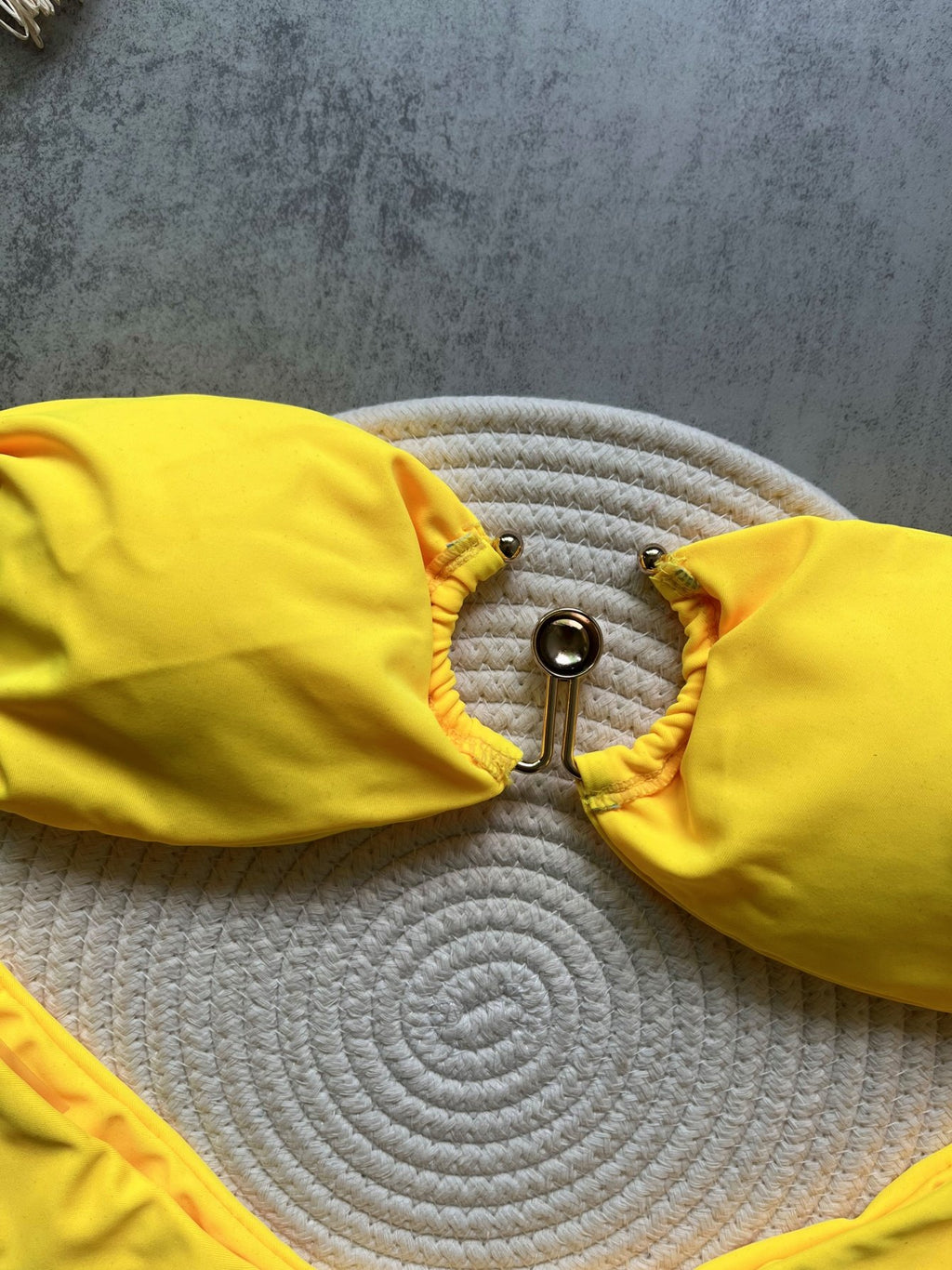 Sexy U Shaped Bandeau Bikinis Sets Mujer Strapless Swimwear Women Gold Swimsuit Bathing Suit
