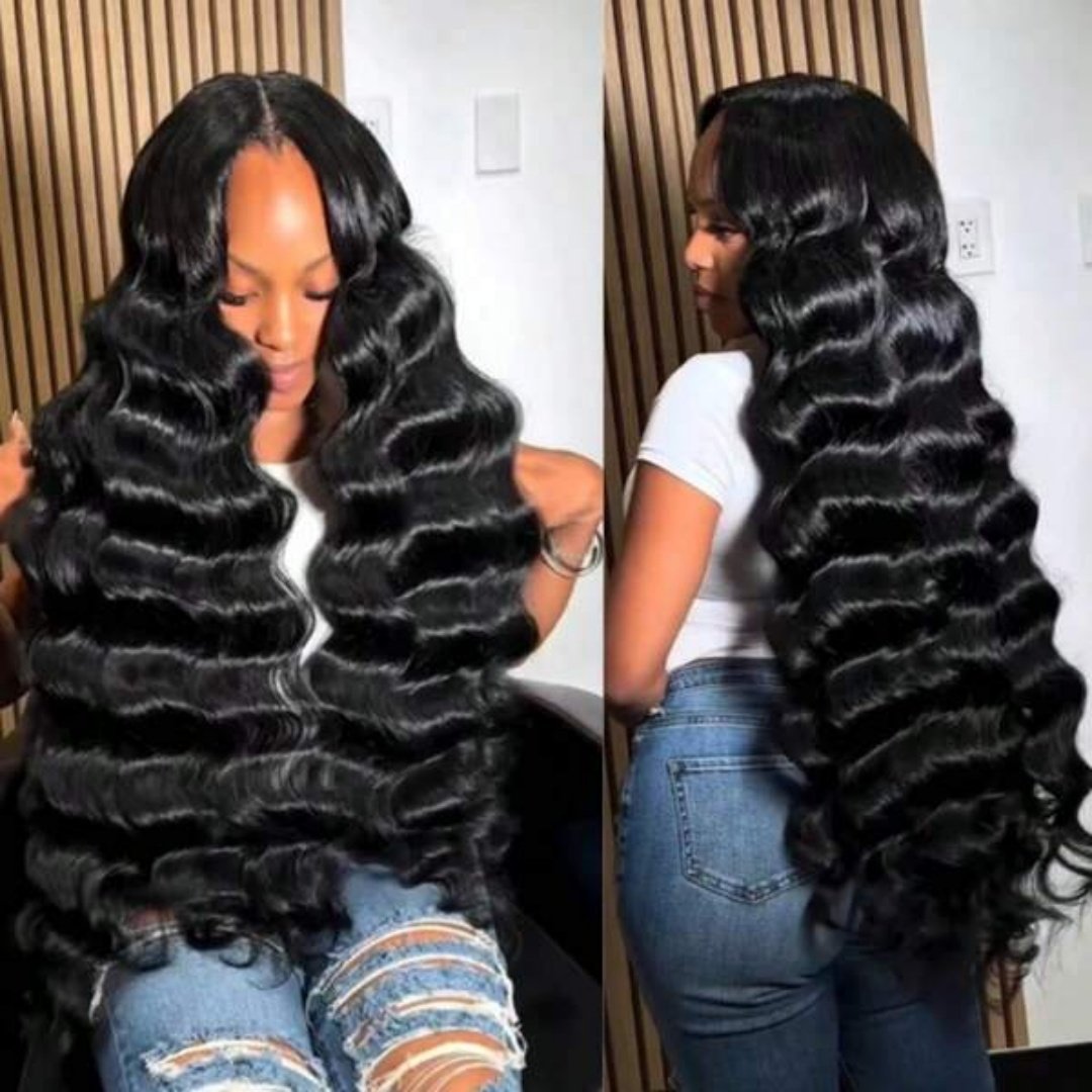 Loose Deep Wear And Go Glueless 5x5 13x6 HD Transparent Lace Front Wigs Pre Plucked Brazilian Human
