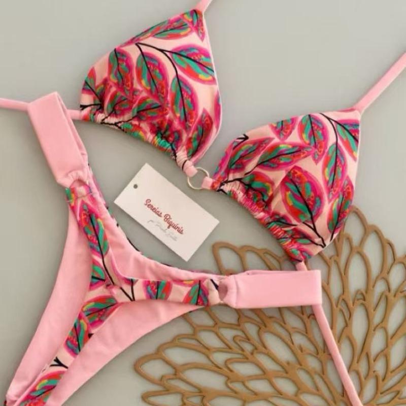 2026 Micro Bikinis Push Up Women Swimsuits Sexy Swimwear Brazilian Bikini Set Thong Biquini Print