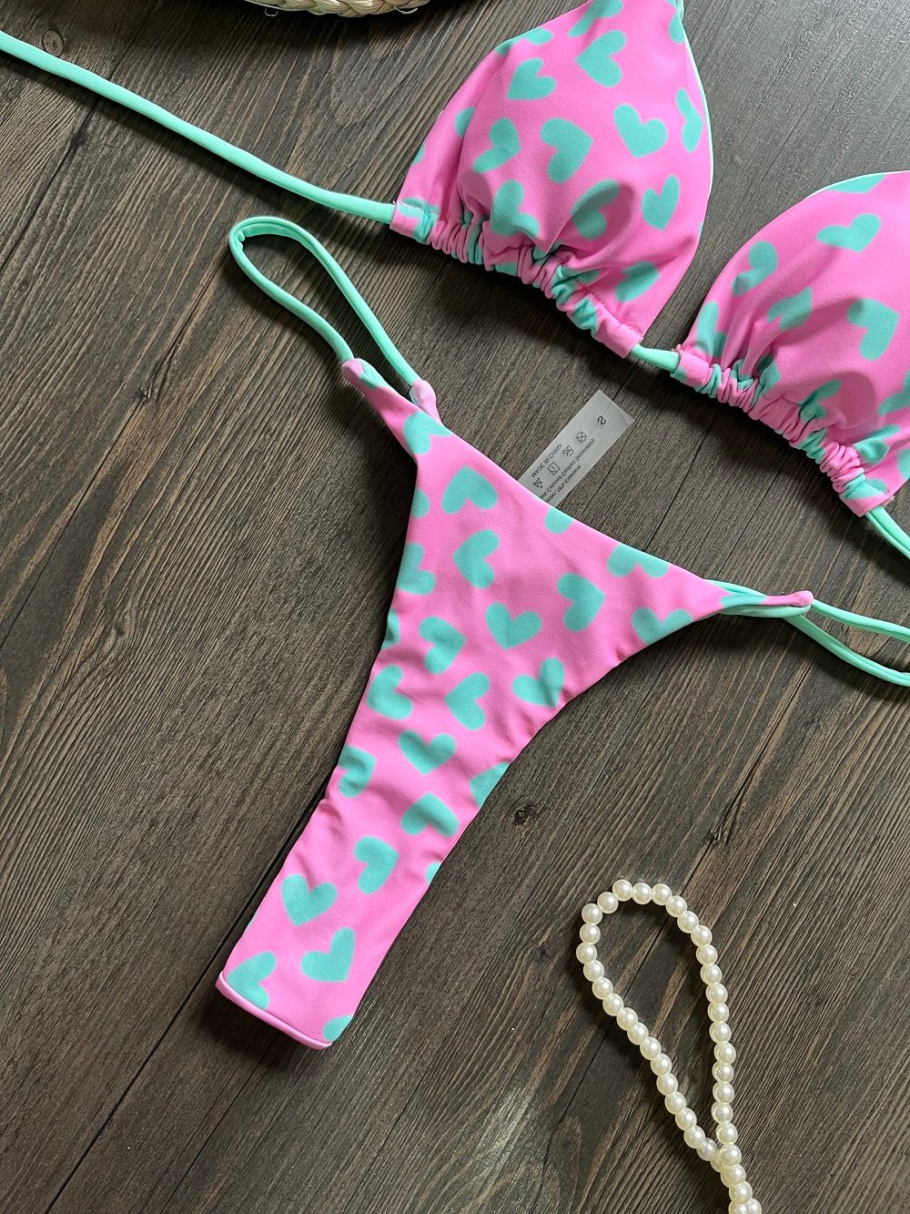 RUOTONGSEPT Cute Print Thong Women Swimsuit Push Up Sexy 2026 Bikini Set 2-piece Swimwear Female