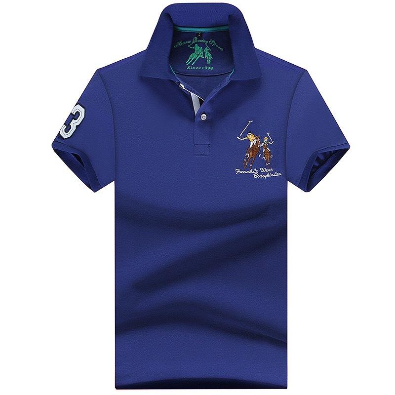 Summer Polo Shirt Man Solid Plus Size Polo Shirt Men Casual Short Sleeve Lapel Button Shirt