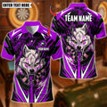 2026 New Wolf Graphic Darts Polo Shirts For Men Custom Name Team Name 3D Printed Polo Shirt Loose