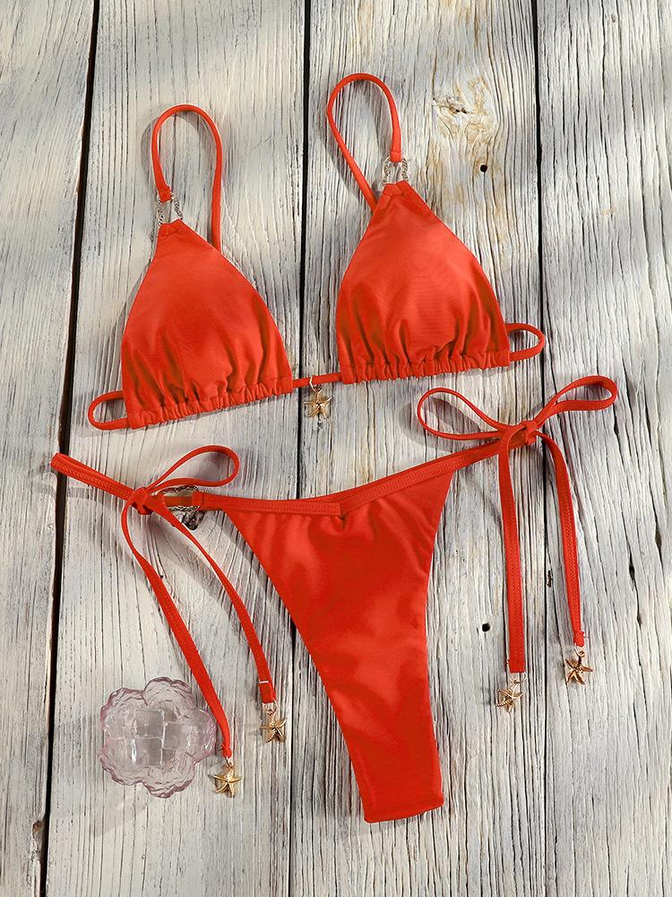 Miyouj Bandage Bikini Set Mujer Beachwear Triangle Bikinis Sexy Swimsuit Halter Swimwear Women 2026