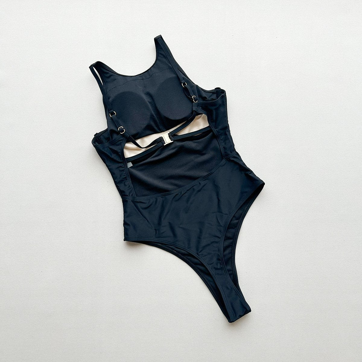 Bikini One Piece Swimsuit 2026 Vintage Black Swimwear Women Swimsuit Push Up Bathing Suit Beachwear
