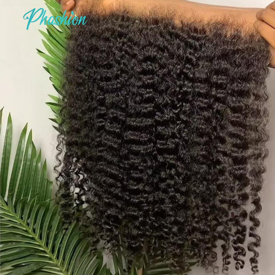 Phashion Real HD Full Long 13x6 Lace Frontal Only Kinky Curl Straight Loose Deep Water Wave Pre