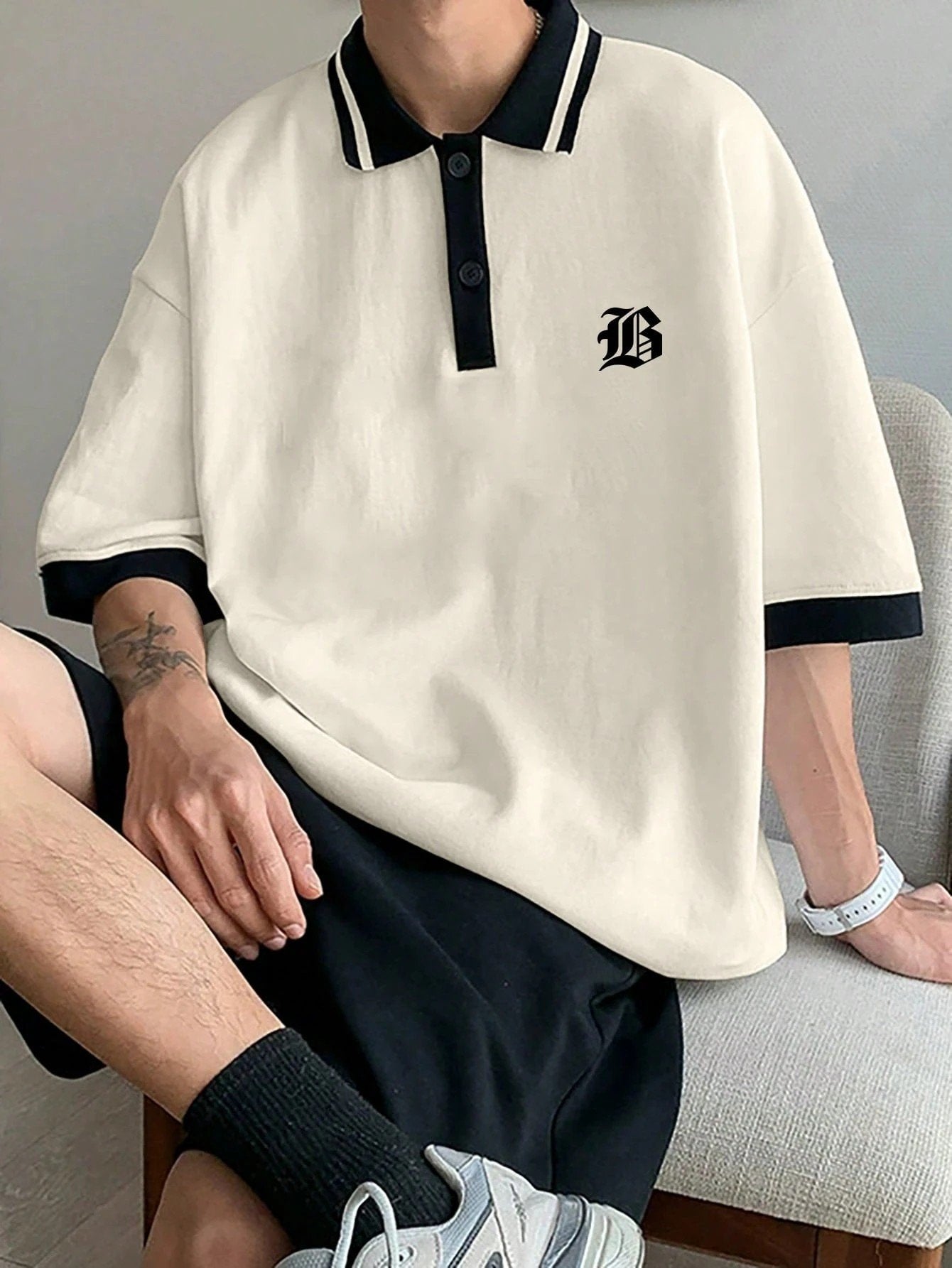 2026 Summer New Style Mens Polo Shirt - 3D Trendy Casual Letter-Printed Shirt - Fashionable