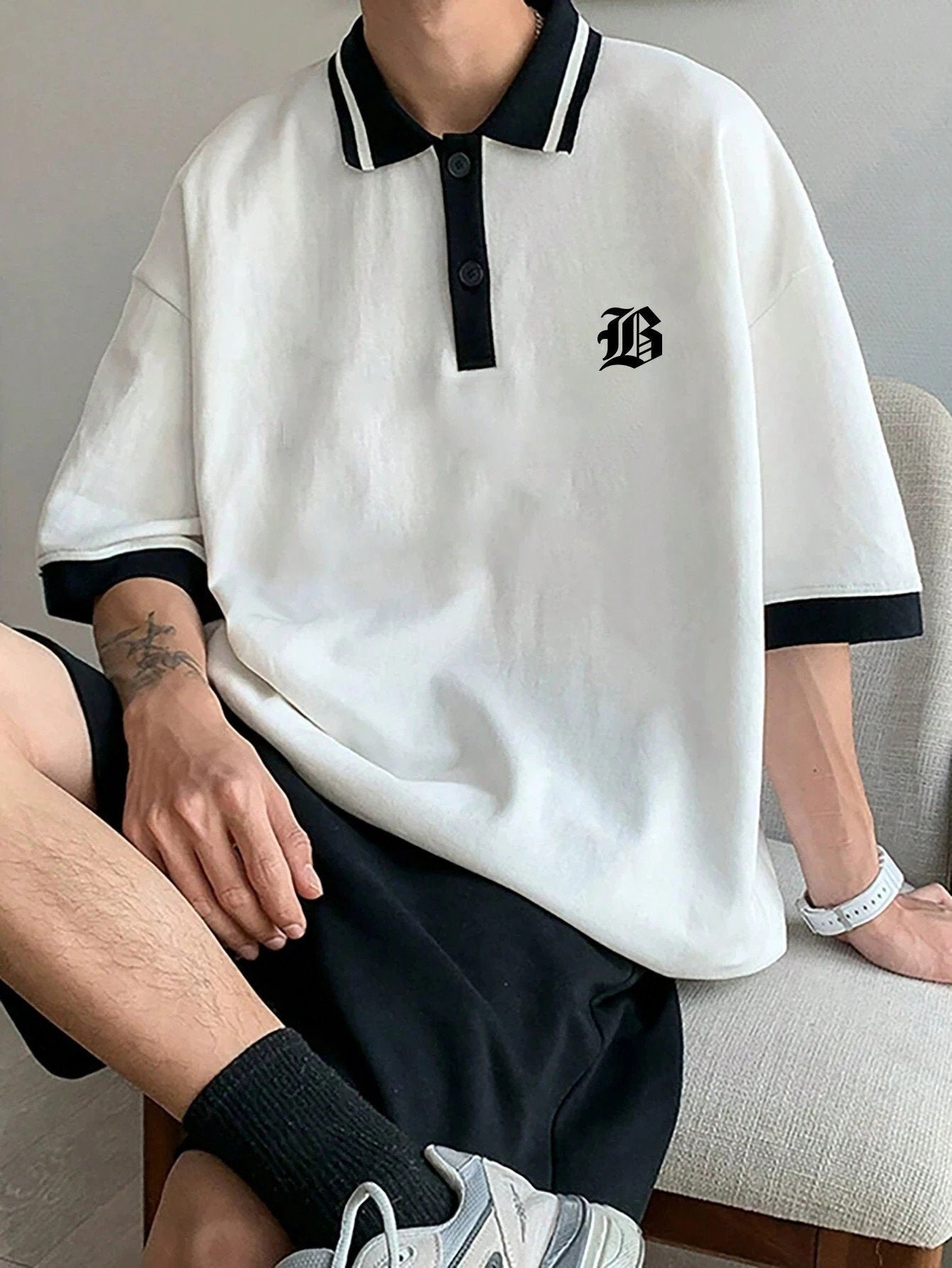 2026 Summer New Style Mens Polo Shirt - 3D Trendy Casual Letter-Printed Shirt - Fashionable