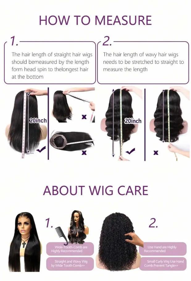 30 Inch 13x4 Lace Front Human Hair Wigs Body Wave 180% Density Remy Hair Glueless Wig Natural Color