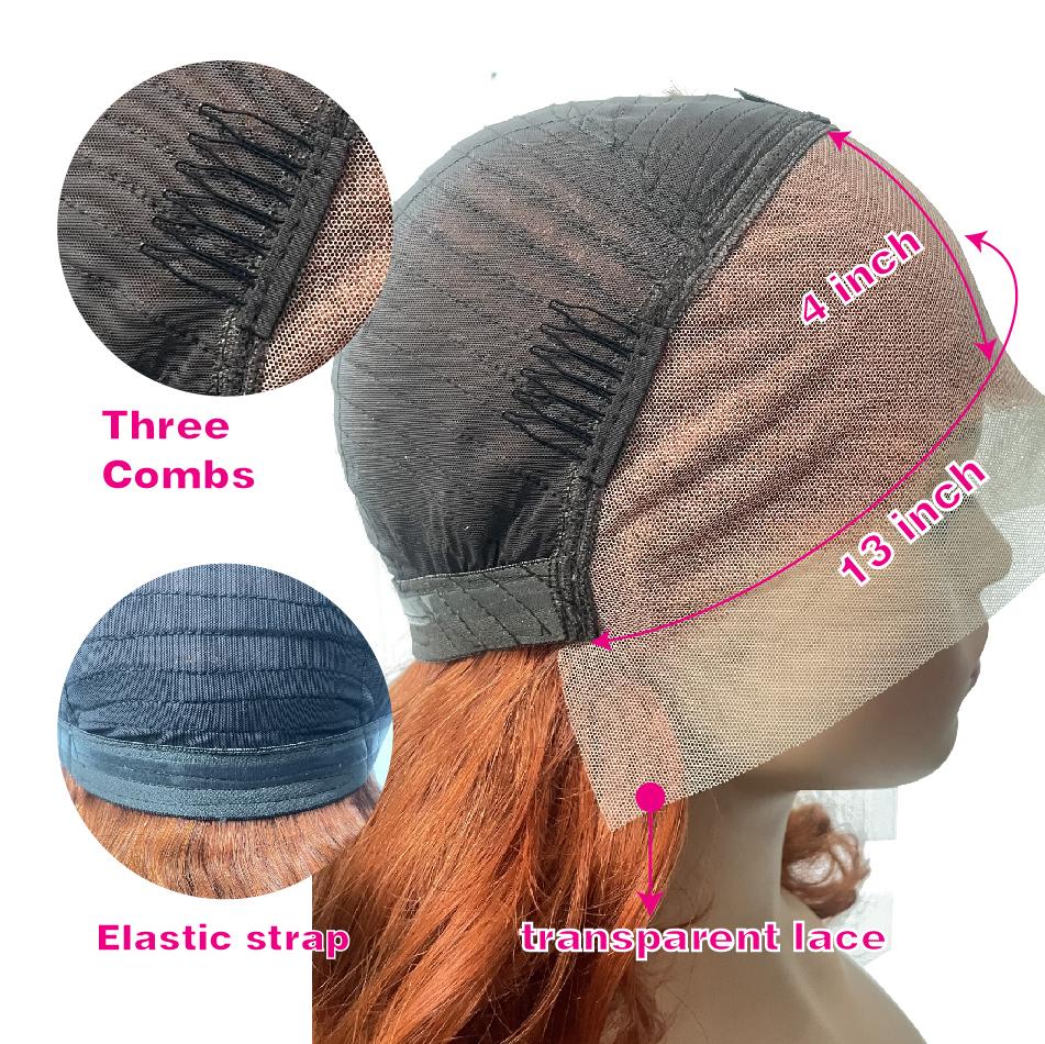 100% Vietnamese Raw Hair Wigs 250 Density Ombre Double Drawn Bouncy Curly Loose Wave 13x4 HD Lace