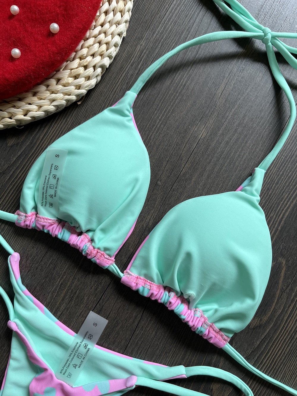 RUOTONGSEPT Cute Print Thong Women Swimsuit Push Up Sexy 2026 Bikini Set 2-piece Swimwear Female