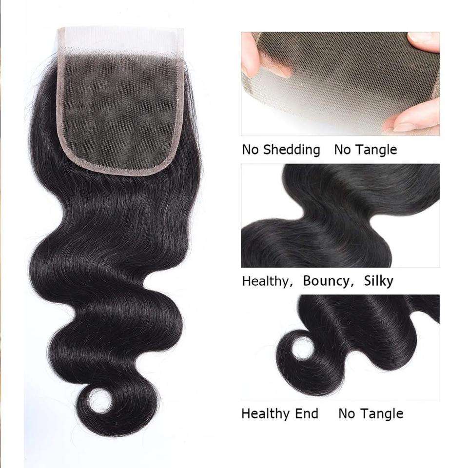 4x4 5x5 Body Wave Closure 6x6 Human Hair Lace Frontal Closure For Women Hair Extensions Swiss Lace