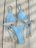 Miyouj Bandage Bikini Set Mujer Beachwear Triangle Bikinis Sexy Swimsuit Halter Swimwear Women 2026