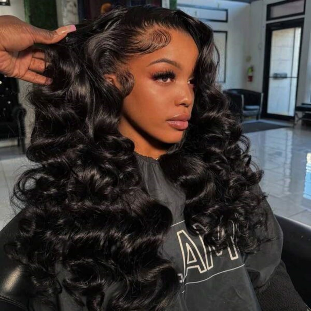 Loose Deep Wear And Go Glueless 5x5 13x6 HD Transparent Lace Front Wigs Pre Plucked Brazilian Human