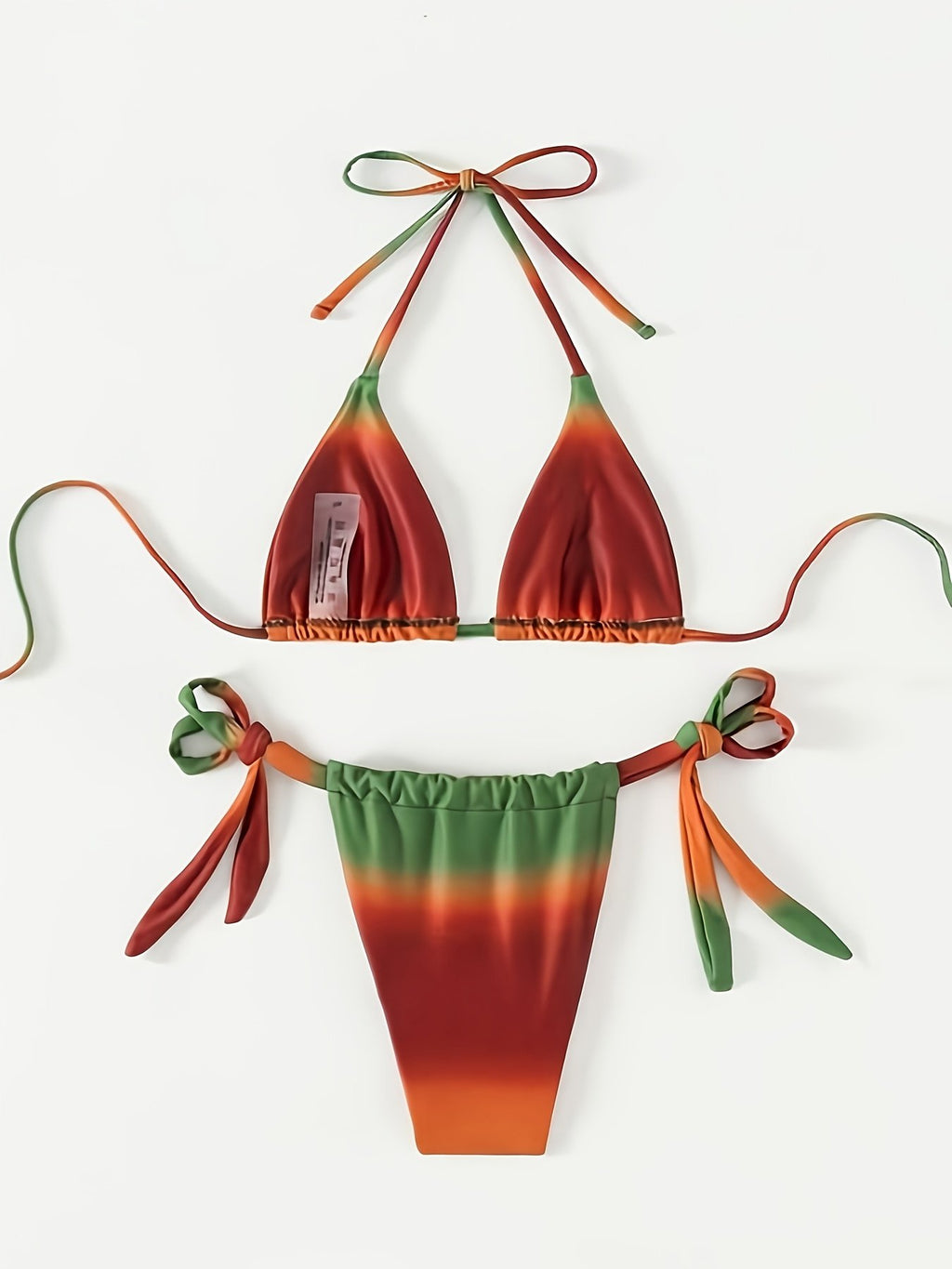 New Gradient Color Bikini Swimsuit European and American Three-Point Style Sexy Swimsuit for Women