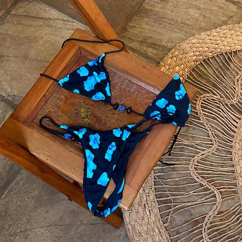 Bikinis 2026 Sexy Women Swimsuit Push Up Swimwear Print Bikini Set Micro Biquini Bathing Suit
