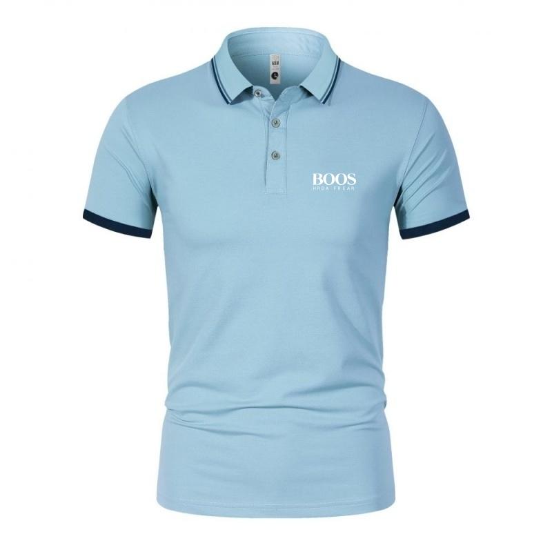 New mens high-quality short sleeved polo shirt summer fashion casual comfortable cool breathable