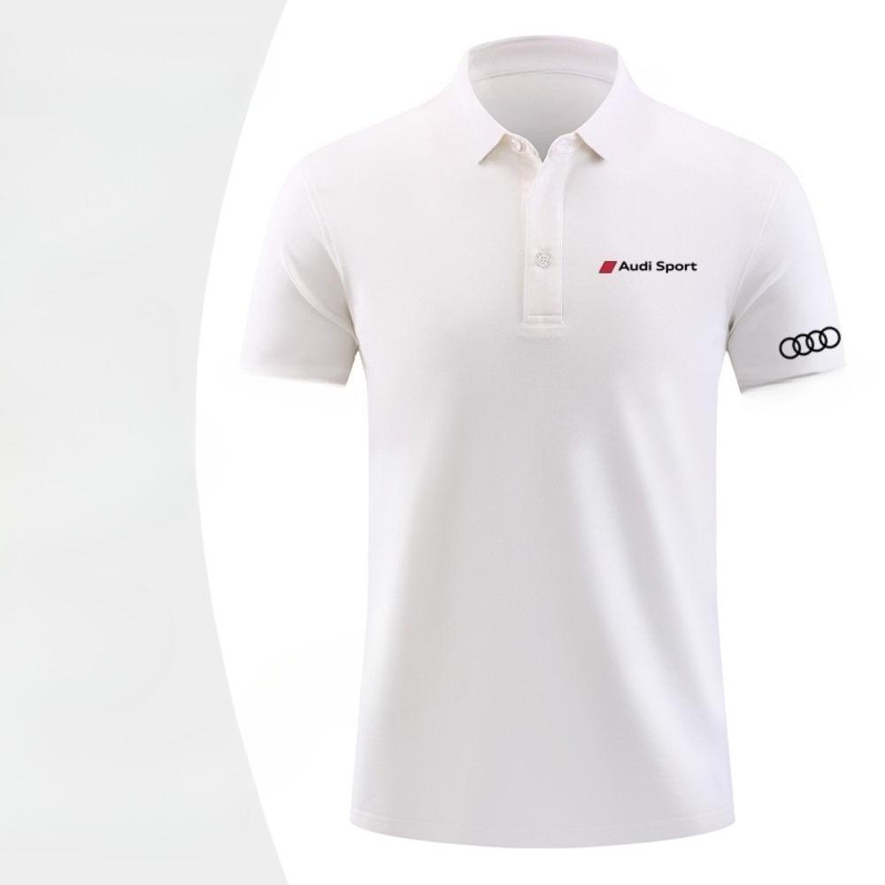 Audi Sport tooling polo shirt summer printing short-sleeved lapel T-shirt custom mens and womens