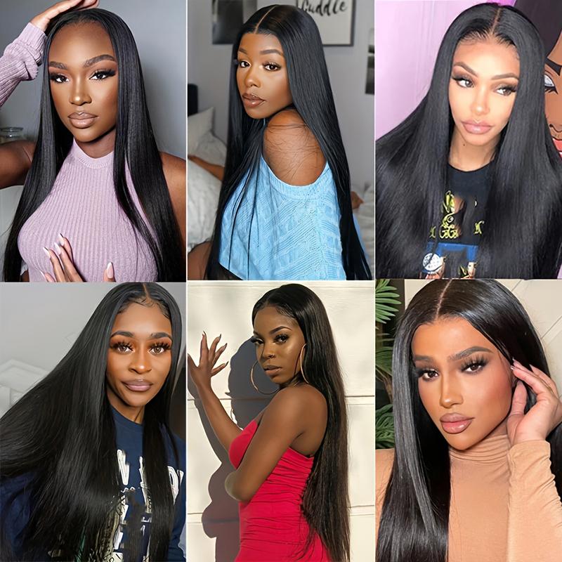2x6 Straight Human Hair Lace Closure Natural Color Pre-Plucked 100% Brazilian Virgin Hair 10-20 Inch