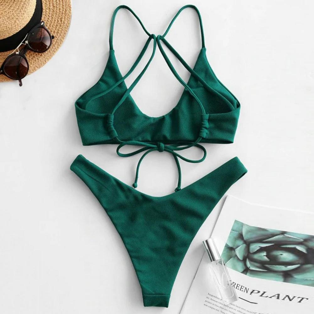 Sexy String Backless Bikini Push Up Extreme Swimsuit Micro Bikinis Vacation Swimwear Women Beach