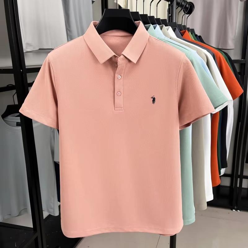 2026 Mens premium summer polo shirt quick drying breathable casual business fashion sports short