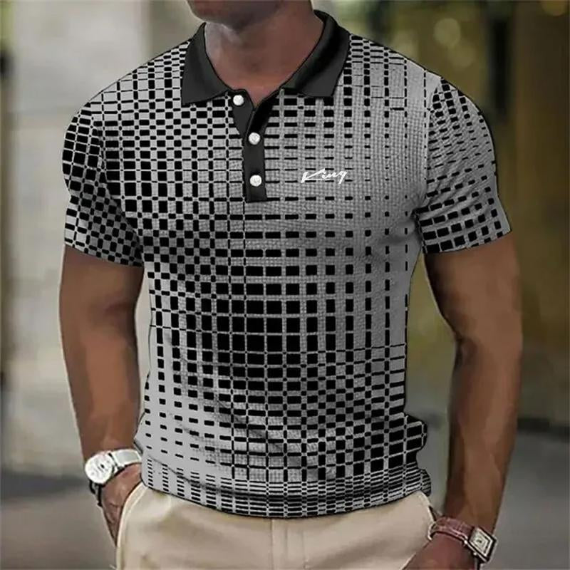 Polyester Mens Polo Shirts Casual Solid Color Short Sleeve Polo Shirts for Men New Summer Desinger