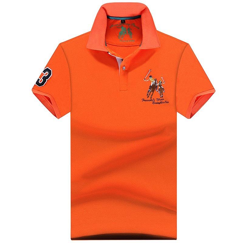 Summer Polo Shirt Man Solid Plus Size Polo Shirt Men Casual Short Sleeve Lapel Button Shirt