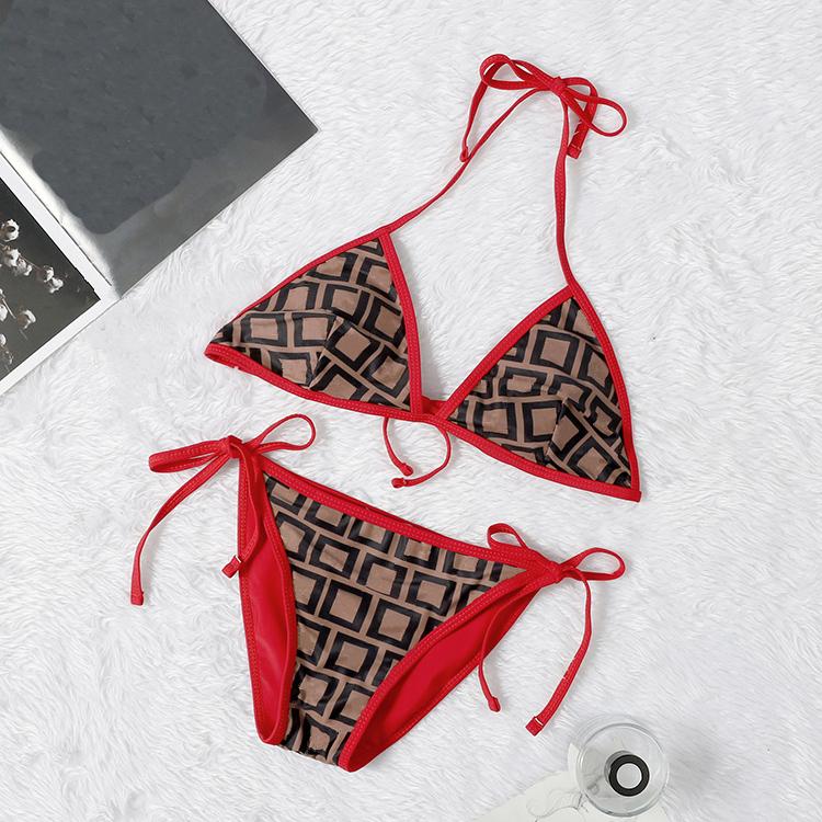 Contrast Color Bathing Suits Womens Swimsuits Designer Sexy Bikini Two-Piecs Swimsuit Fashion