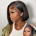 Wear and Go Glueless Wig Bob Human Hair Straight Short Bob Wig Human Hair Gluleless Wigs For