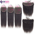 Straight 4x4 5x5 6x6 Lace Closure Only 100% Human Hair Transparent 13x4 Lace Frontal Human Hair Ear