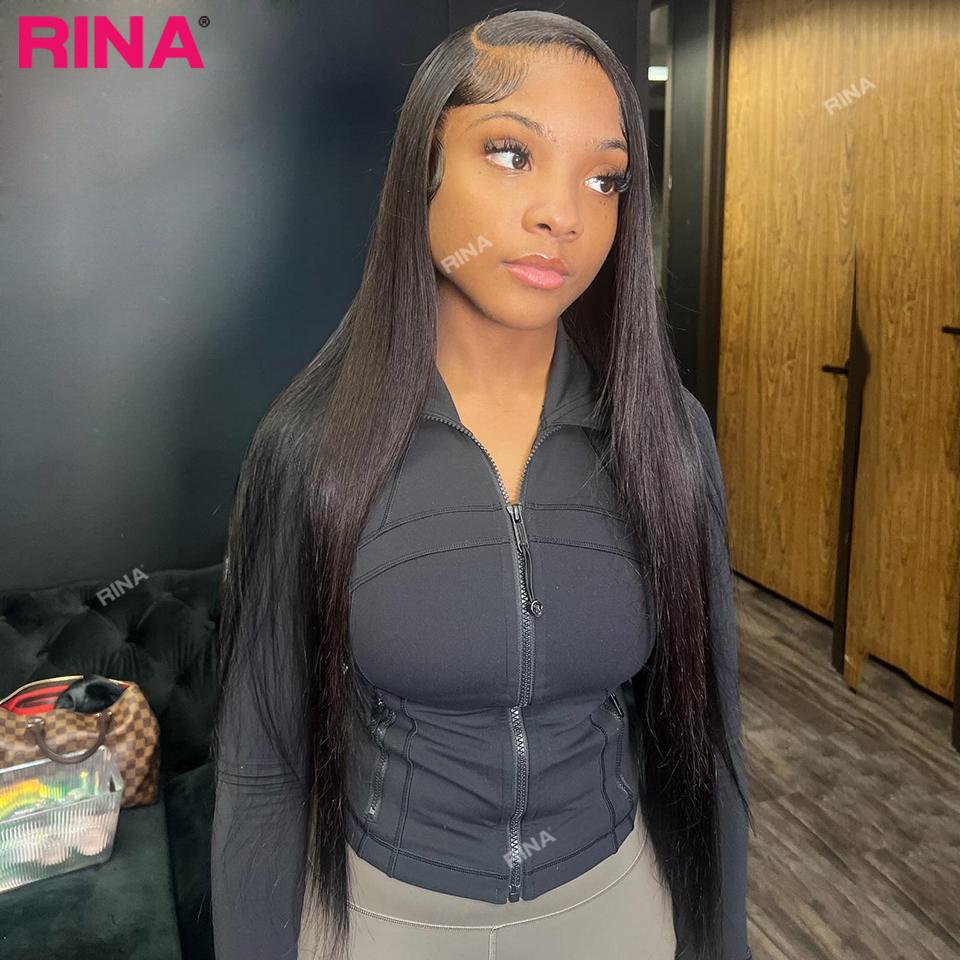 13x4 Dark Brown Blonde Straight Lace Front Human Hair 200 Density 13x6 Transparent Lace Frontal Wig
