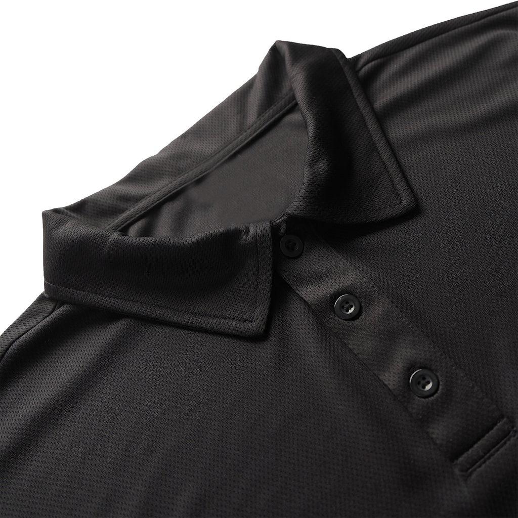 5-piece mens summer solid color short sleeved polo shirt breathable quick drying short sleeved top